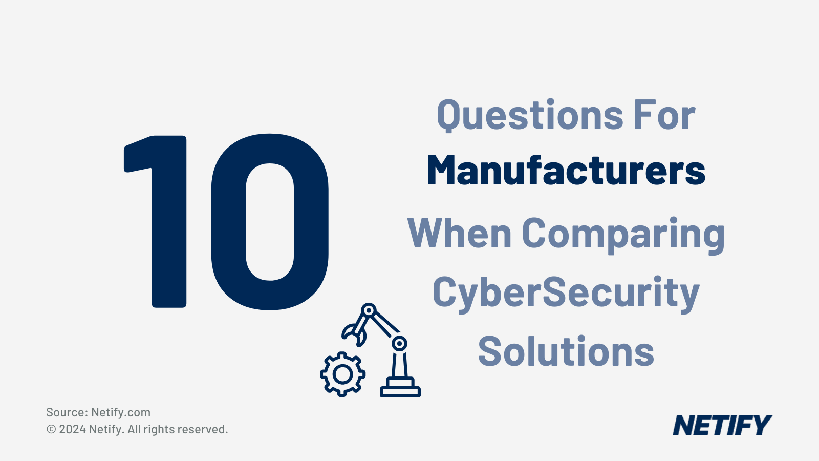 10 Questions for the Manufacturing sector when comparing cybersecurity