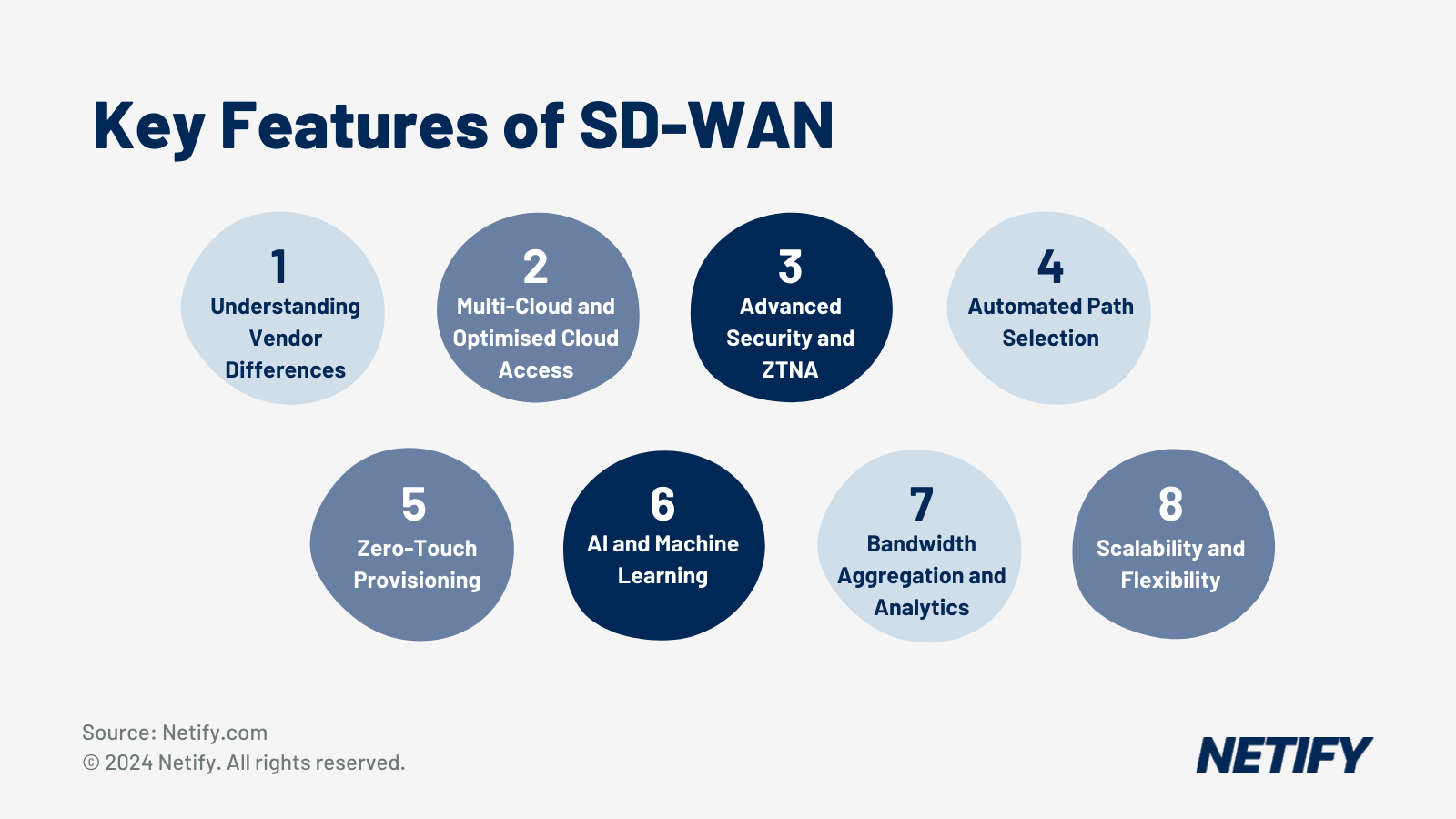 What features determine an SD WAN leader?